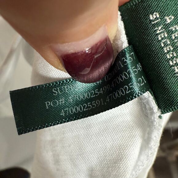 VTG 90s RALPH LAUREN ACTIVE Women's Large Crest Logo White Top Preppy Classic - Picture 10 of 13